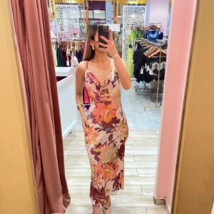MIDI SLIP TIRANTES FLORAL