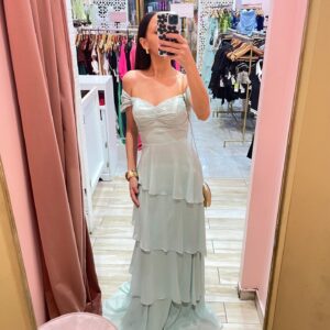 MAXI GASITA MANGUITA FALDA OLANES
