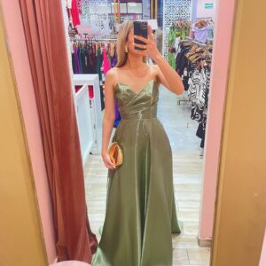 MAXI SATIN STRAPLES CIRCULAR