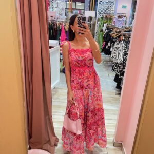 MIDI TIRANTES ONDITAS ROSAS PRINT BOHO