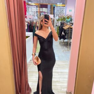 MAXI OFF SHOULDERS SIN MANGA BRILLO