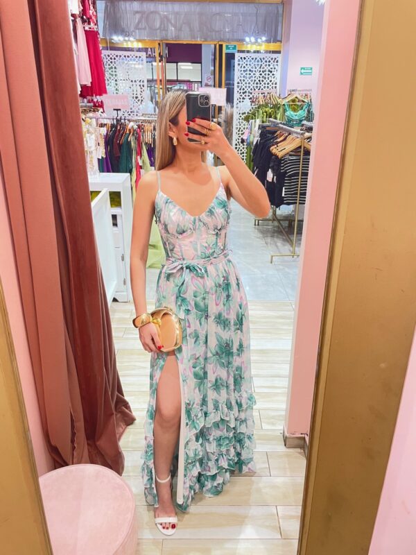 MAXI TIRANTES FLOR MENTA BORDE LAVANDA
