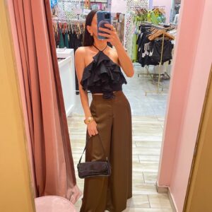 TOP CORTO HALTER HOLANES
