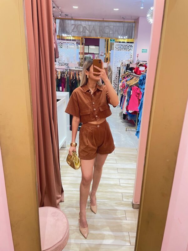 SET CAMISA CORTA SHORTS SOLIDO