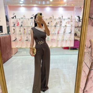 PALAZO UN TIRANTE BROCHE DORADO CINTURA