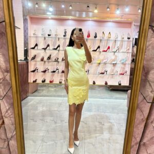 VESTIDO SIN MANGA FLORES 3D