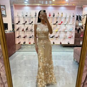 MIDI TIRANTES MESH TELA FLORES 3D ABAJO