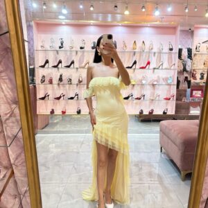 MAXI MESH OFF SHOULDERS CORTO ADELANTE