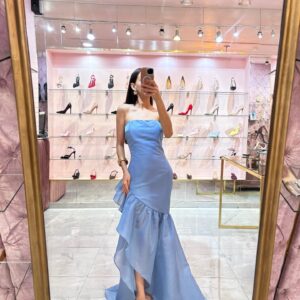 MAXI STRAPLES ESCAROLA FALDA