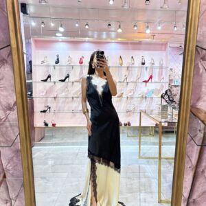 MIDI TIRANTES LENCERO CONTRASTE ABAJO IVORY