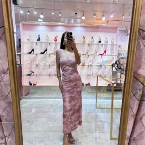 MIDI TOP ENCAJE COPAS FALDA MESH MANCHAS